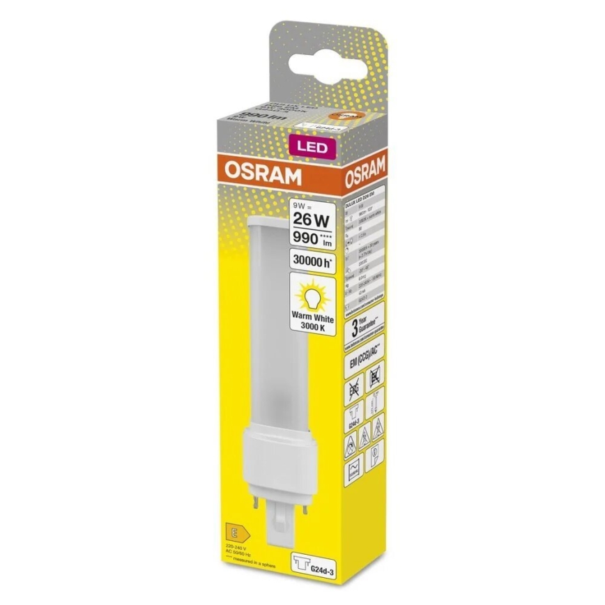 LED Žárovka G24d-3/9W/230V 3000K - Osram