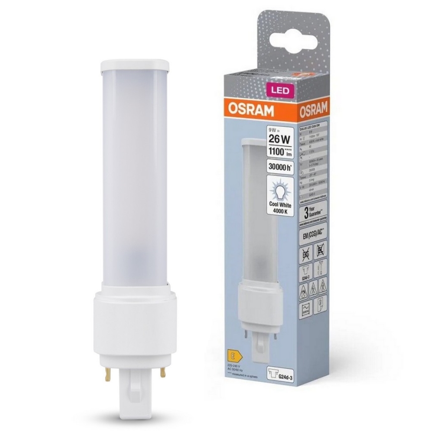 LED Žárovka G24d-3/9W/230V 4000K - Osram