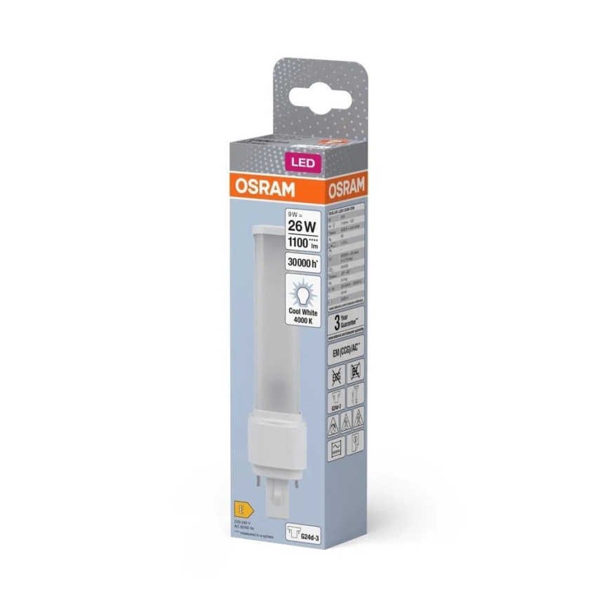 LED Žárovka G24d-3/9W/230V 4000K - Osram