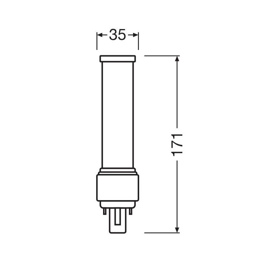 LED Žárovka G24d-3/9W/230V 4000K - Osram