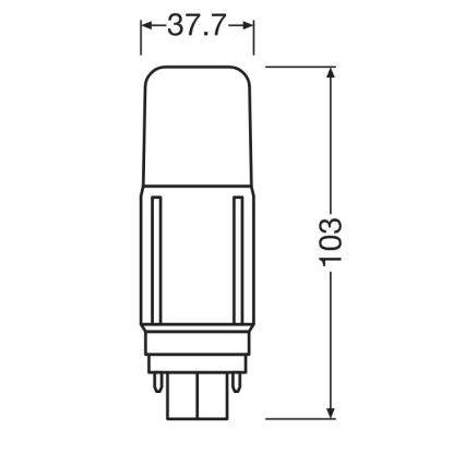 LED Žárovka G24d/5,5W/230V 3000K - Osram