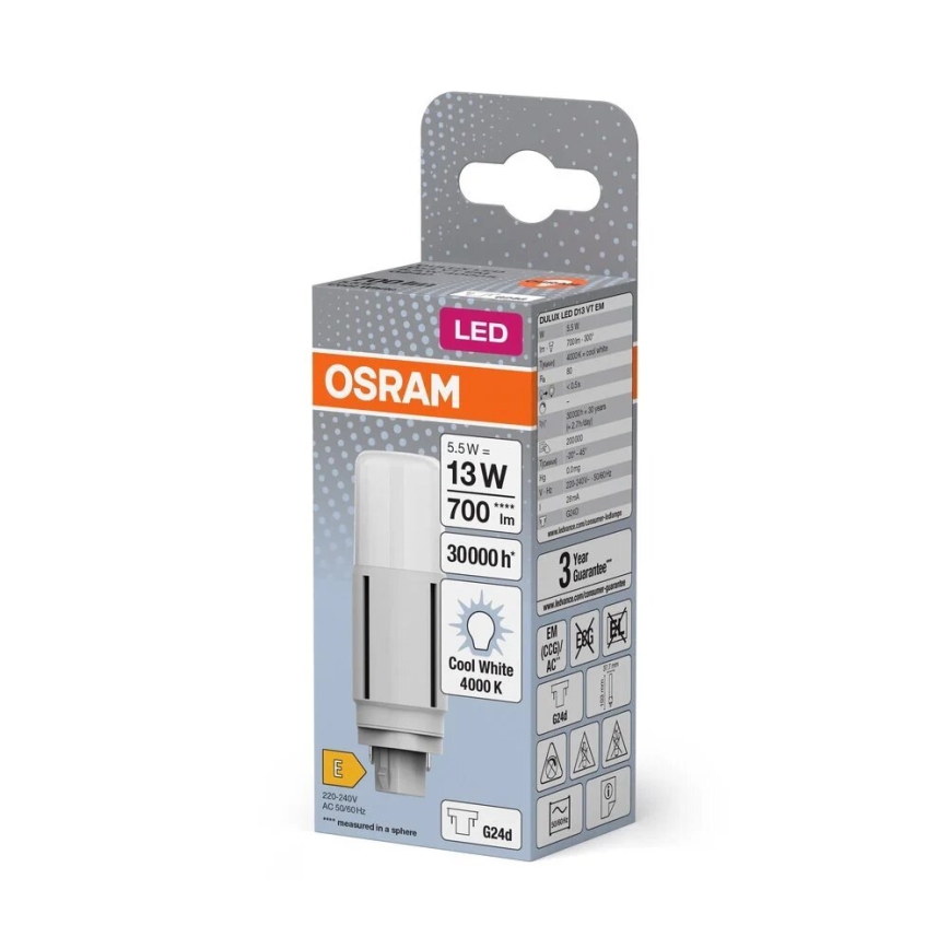 LED Žárovka G24d/5,5W/230V 4000K - Osram