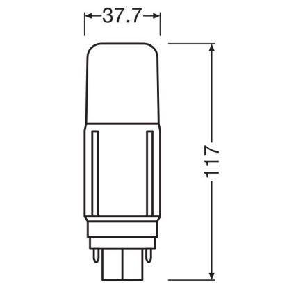 LED Žárovka G24d/7,5W/230V 4000K - Osram