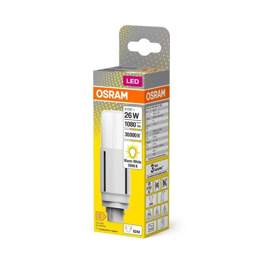 LED Žárovka G24d/9,5W/230V 3000K - Osram