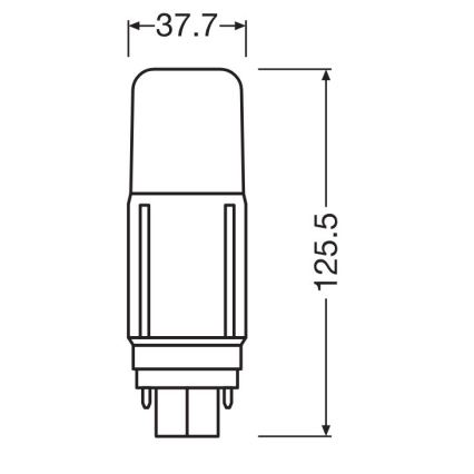 LED Žárovka G24d/9,5W/230V 3000K - Osram