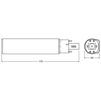 LED Žárovka G24q-3/10W/230V 4000K - Osram