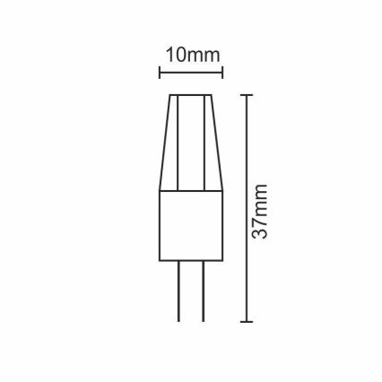 LED Žárovka G4/2W/12V 2800K