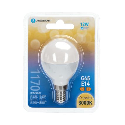 LED Žárovka G45 E14/12W/230V 3000K - Aigostar