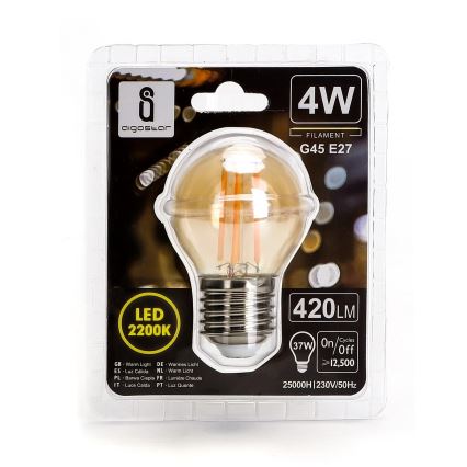 LED Žárovka G45 E27/4W/230V 2200K - Aigostar