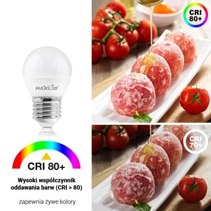 LED Žárovka G45 E27/8W/230V 4000K