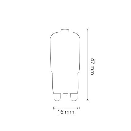 LED Žárovka G9/2,5W/230V 6400K