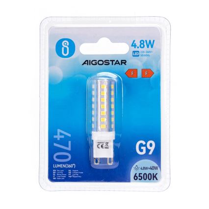 LED Žárovka G9/4,8W/230V 6500K - Aigostar