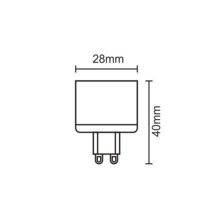 LED Žárovka G9/5W/230V 2800K