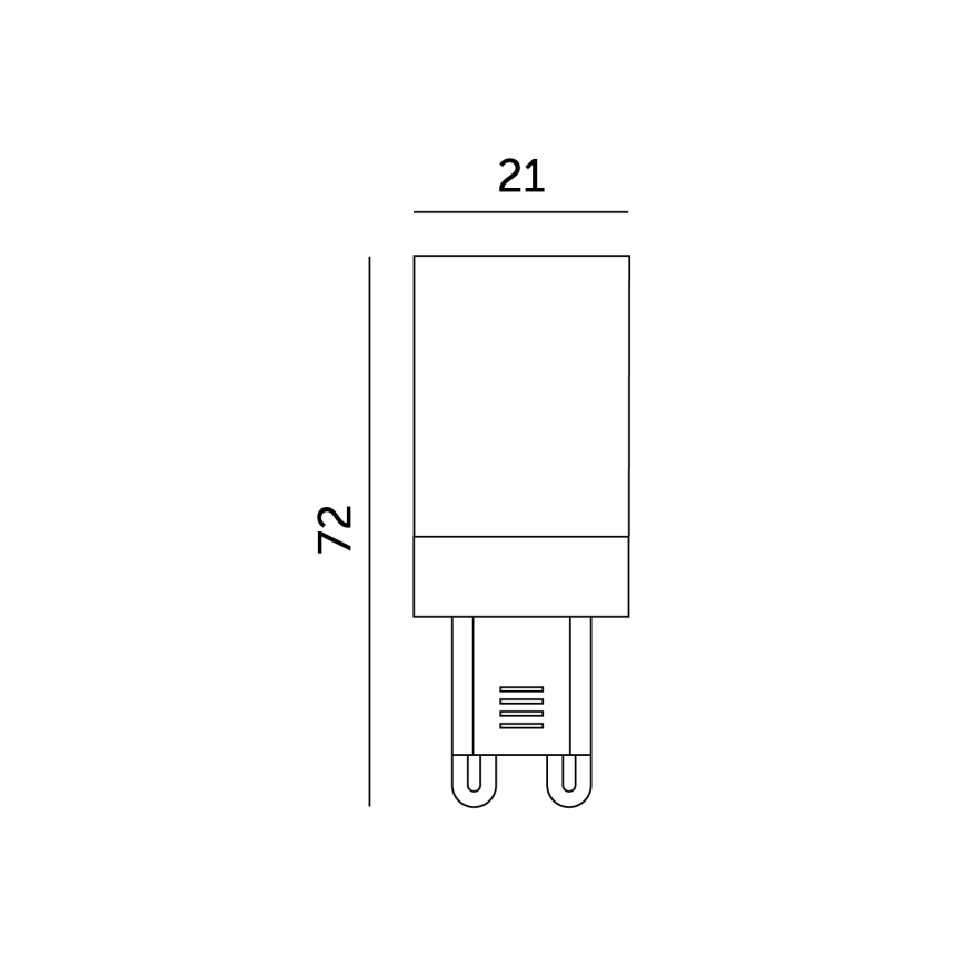 LED Žárovka G9/6W/230V 6000K