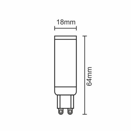 LED Žárovka G9/7W/230V 2800K