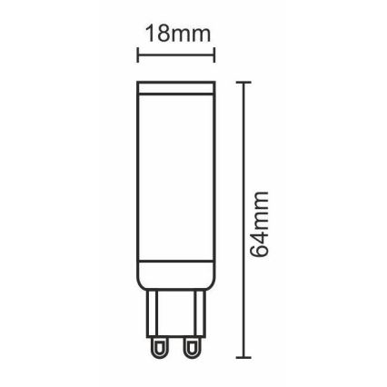 LED Žárovka G9/7W/230V 6000K