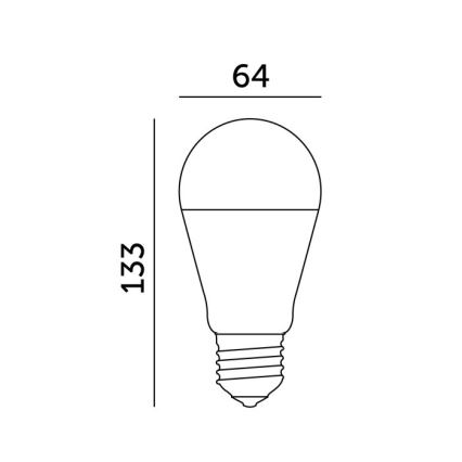 LED Žárovka GS E27/17W/230V 6500K