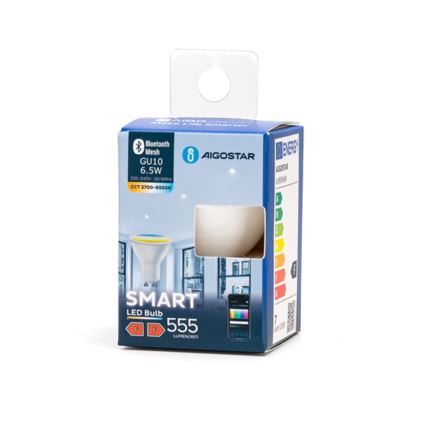 LED Stmívatelná žárovka GU10/6,5W/230V 2700-6500K - Aigostar
