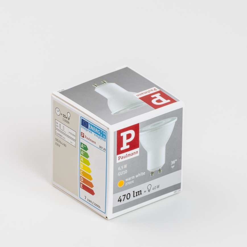 LED Žárovka GU10/6,5W/230V 2700K - Paulmann 28720
