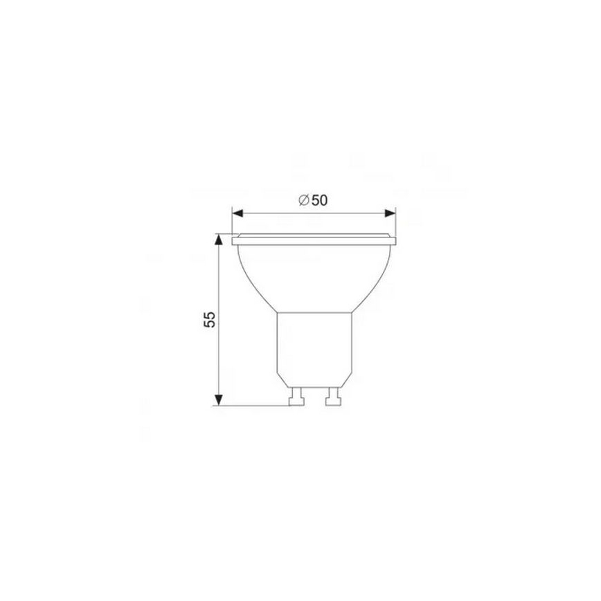 LED Žárovka GU10/7W/230V 6500K