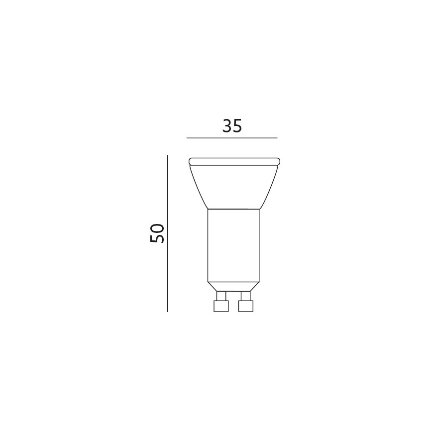 LED Žárovka GU10-MR11/4W/230V 3000K