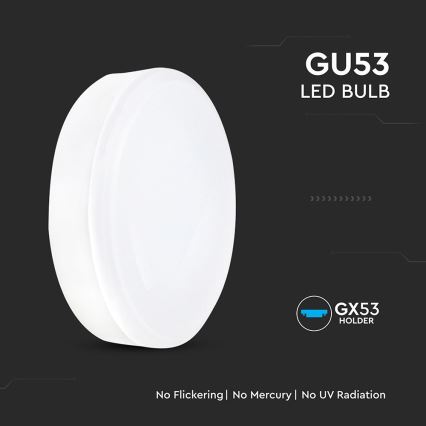 LED Žárovka GX53/6,4W/230V 3000K