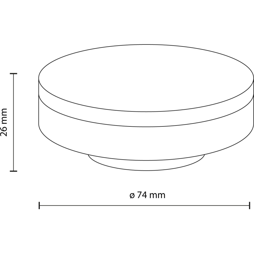 LED Žárovka GX53/8W/230V 3000K