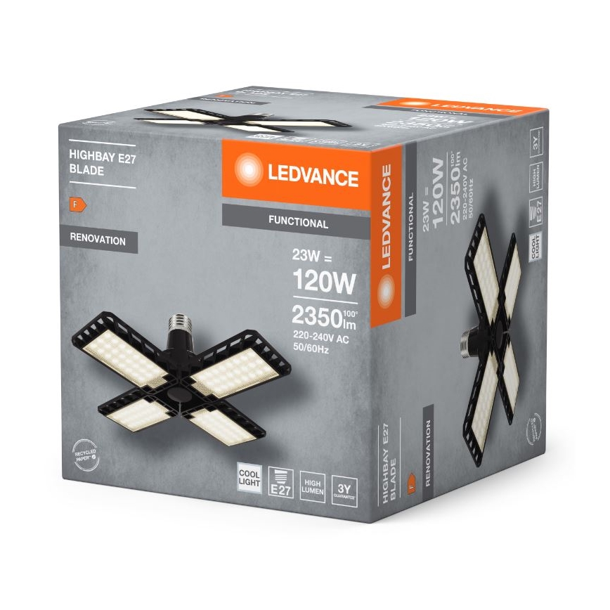 LED Žárovka HIGHBAY E27/23W/230V 4000K - Ledvance