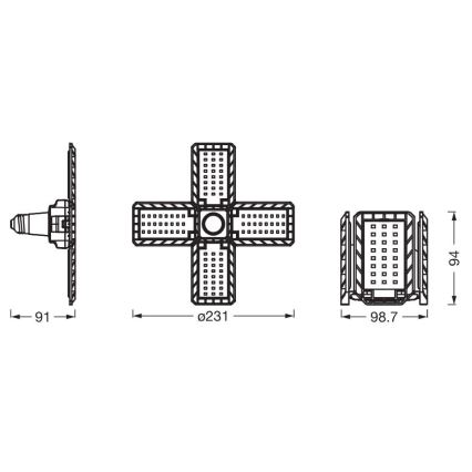 LED Žárovka HIGHBAY E27/23W/230V 4000K - Ledvance