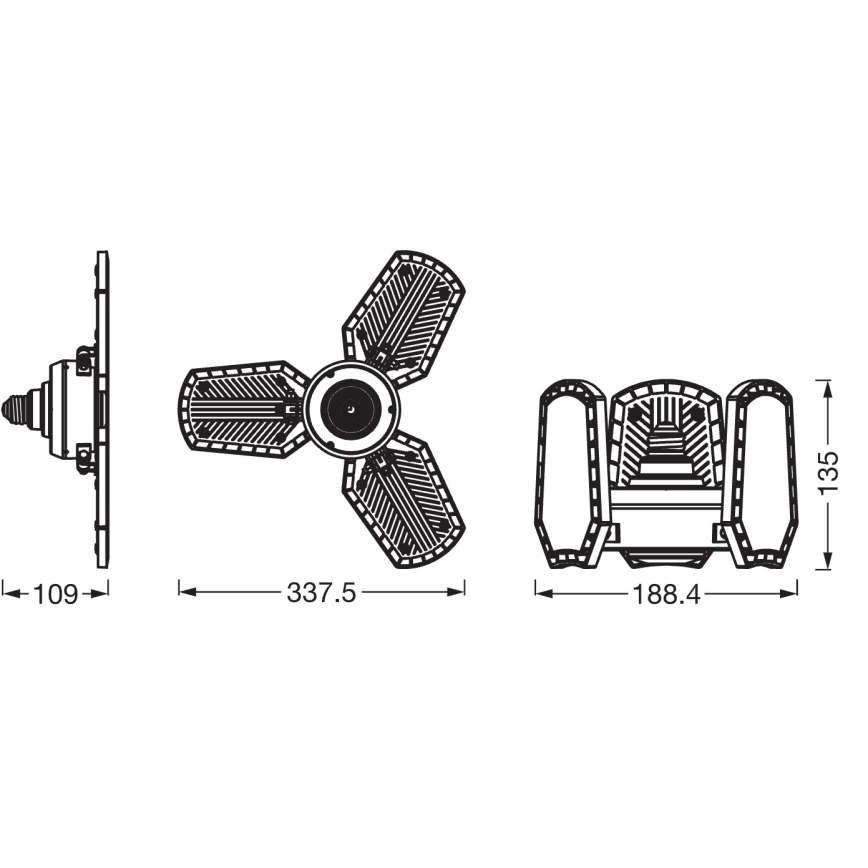 LED Žárovka HIGHBAY E27/40W/230V 4000K - Osram