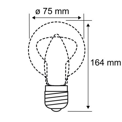 LED Žárovka INNER B75 E27/3,5W/230V 1800K - Paulmann 28883