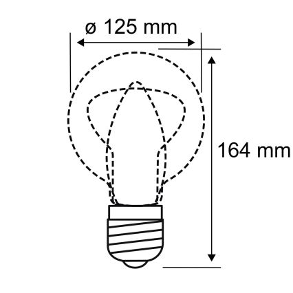 LED Žárovka INNER G125 E27/3,5W/230V 1800K - Paulmann 28875