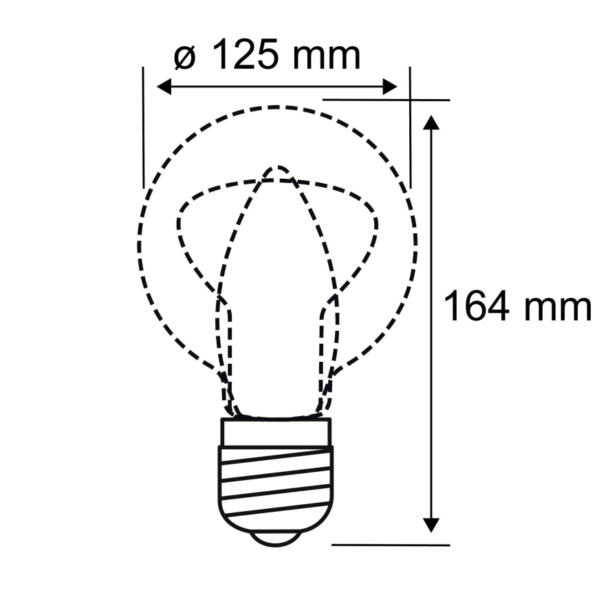 LED Žárovka INNER G125 E27/3,5W/230V 1800K - Paulmann 28875