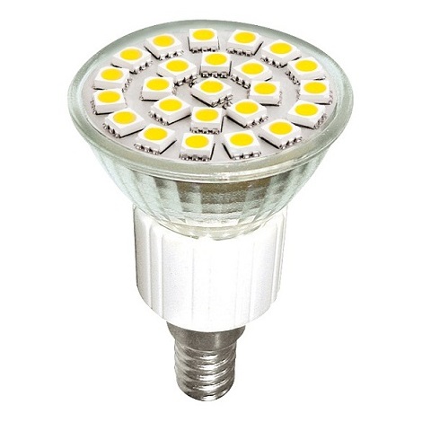 LED žárovka LED24 SMD 5050 E14/4W studená bílá - GXLZ051