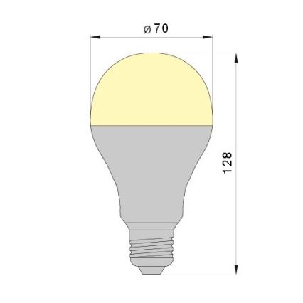 LED Žárovka LEDSTAR A70 E27/18W/230V 4000K