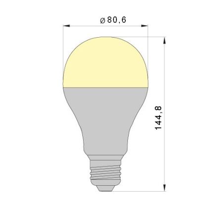 LED Žárovka LEDSTAR A80 E27/20W/230V 4000K