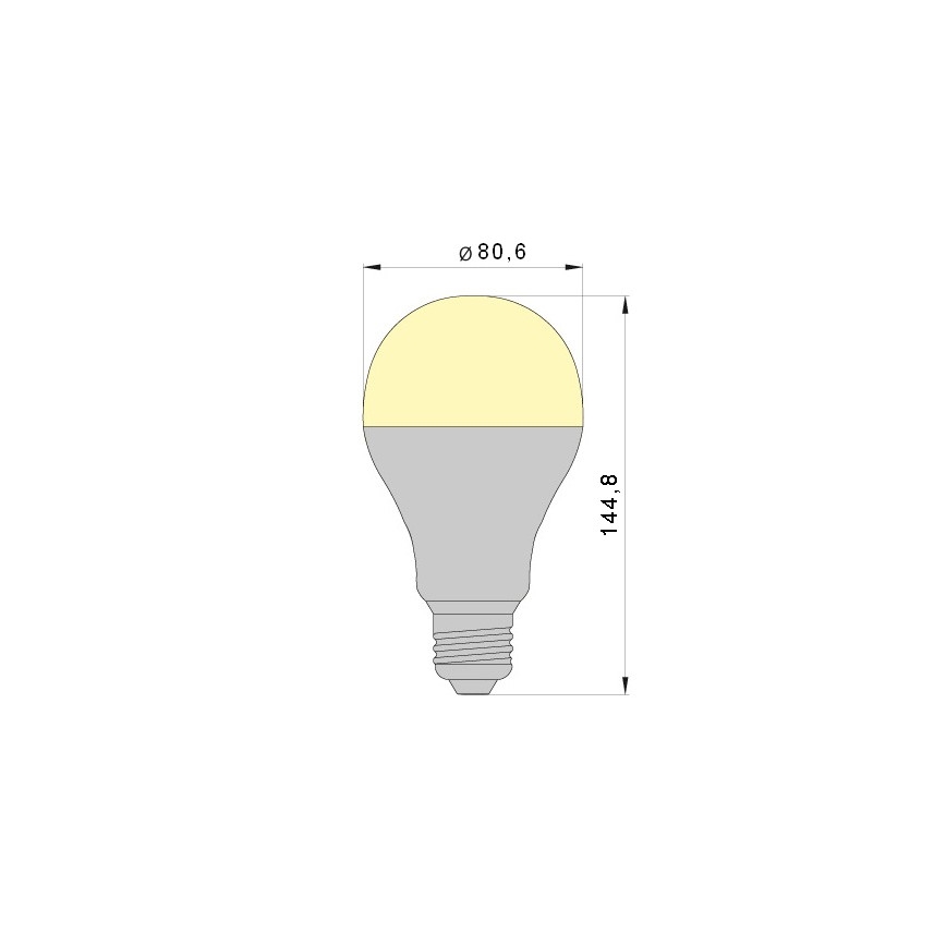 LED Žárovka LEDSTAR A80 E27/20W/230V 4000K