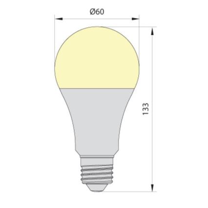 LED Žárovka LEDSTAR ECO A65 E27/20W/230V 4000K