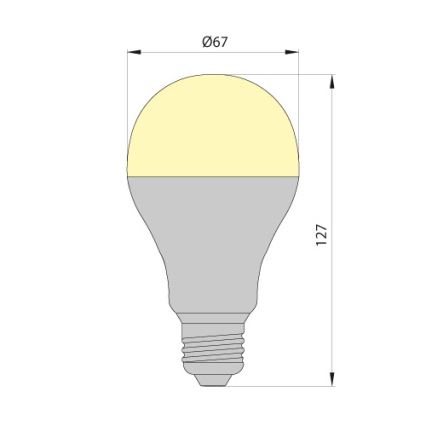 LED Žárovka LEDSTAR ECO E27/10W/230V 3000K