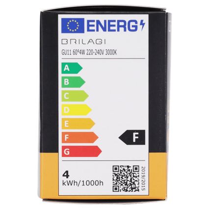 LED Žárovka MR11 GU10/4W/230V 3000K 60° - BRILAGI