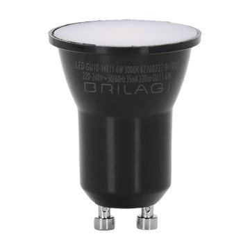 LED Žárovka MR11 GU10/4W/230V 3000K černá - BRILAGI
