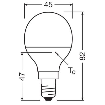 LED Žárovka P40 E14/4,9W/230V 4000K - Osram
