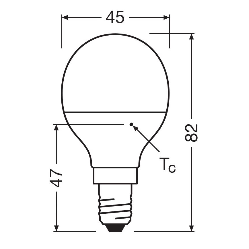 LED Žárovka P40 E14/4,9W/230V 4000K - Osram