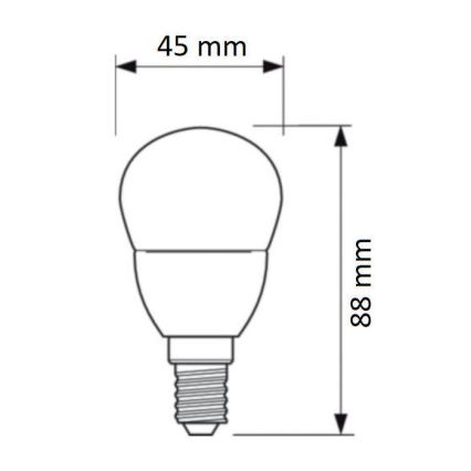 LED Žárovka Philips E14/4W/230V 2700K