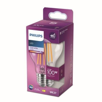 LED Žárovka Philips E27/10,5W/230V 4000K