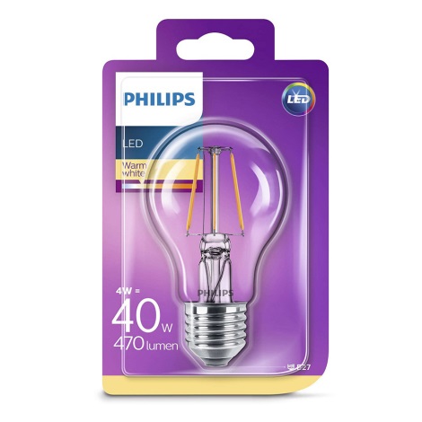LED žárovka Philips E27/4W/230V 2700K