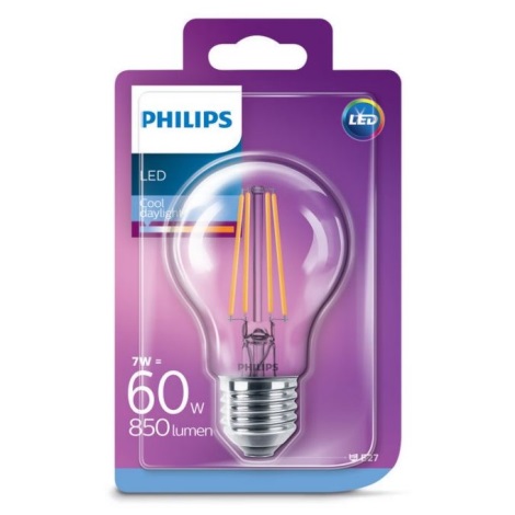 LED Žárovka Philips E27/7W/230V 6500K