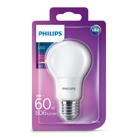 LED žárovka Philips E27/8W/230V