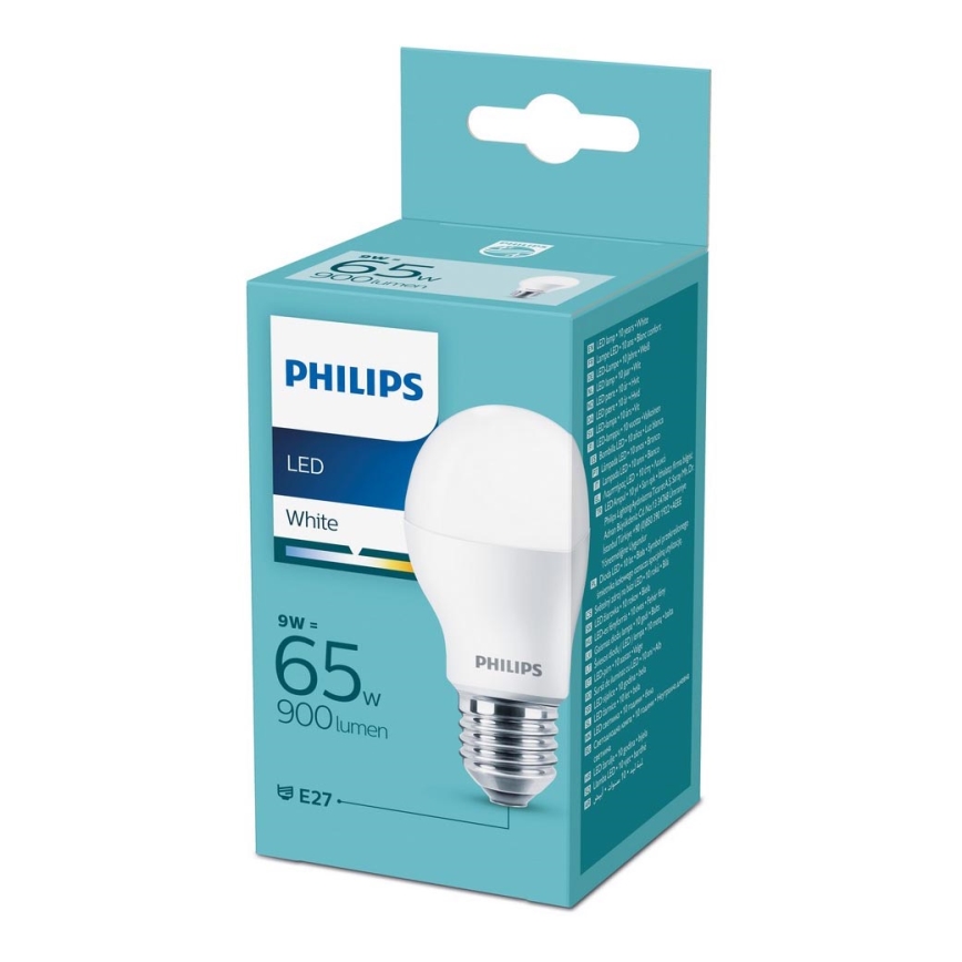 LED Žárovka Philips E27/9W/230V 3000K