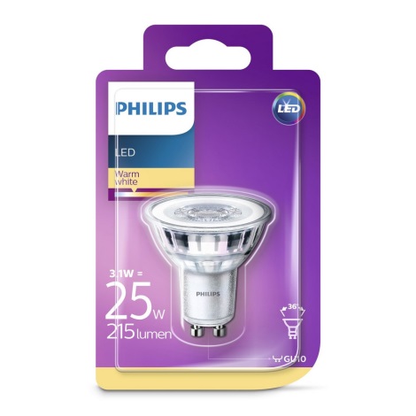 LED Žárovka Philips GU10/3,1W/230V 2700K